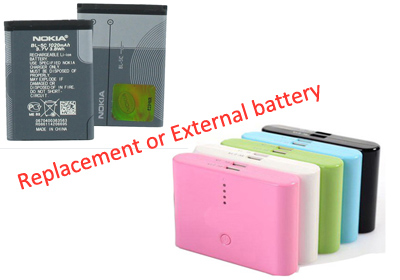 External battery or Replacement Battery